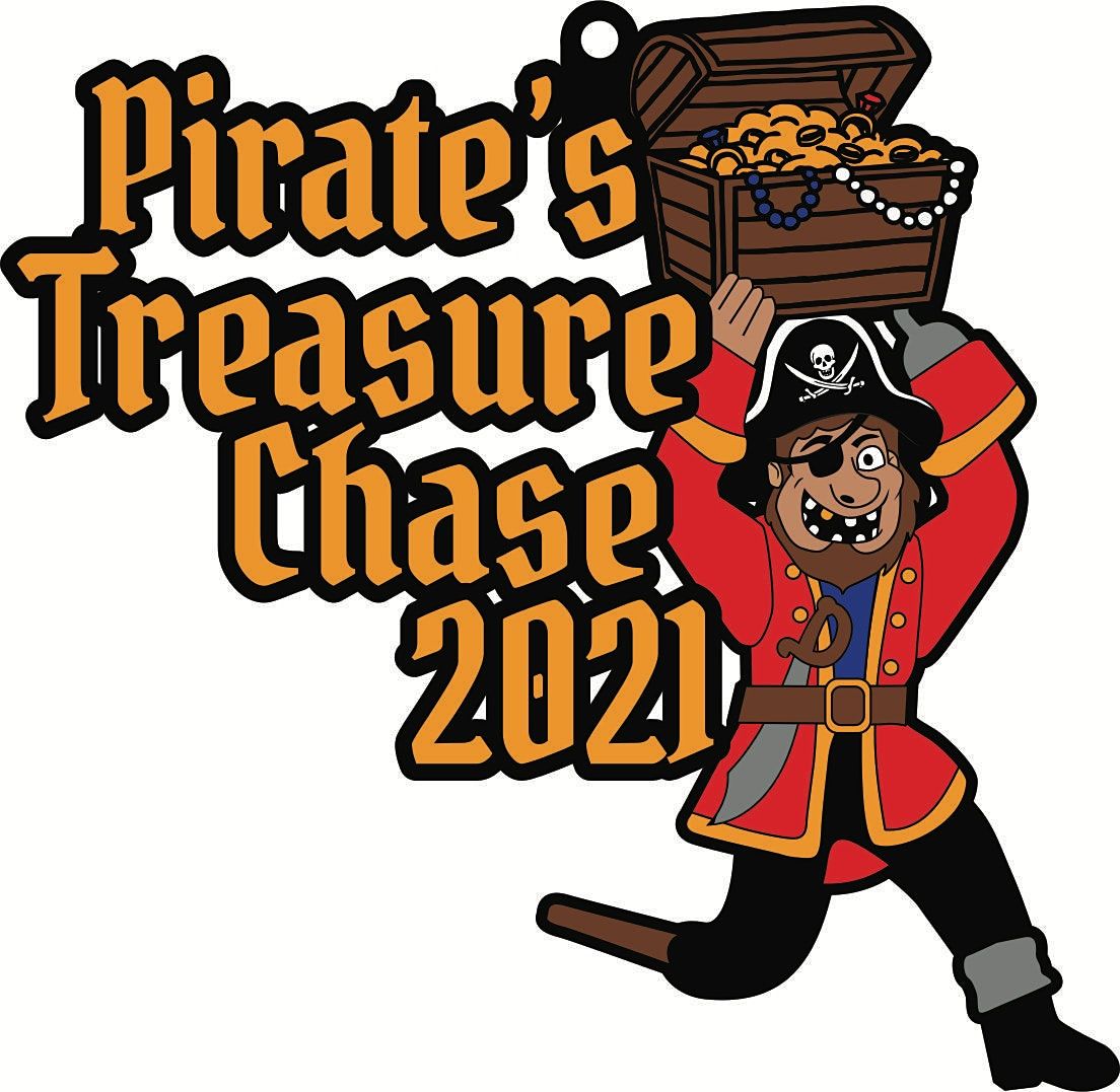 2021 Pirate's Treasure Chase 5K 10K 13.1 26.2-Participate from Home.Save $5