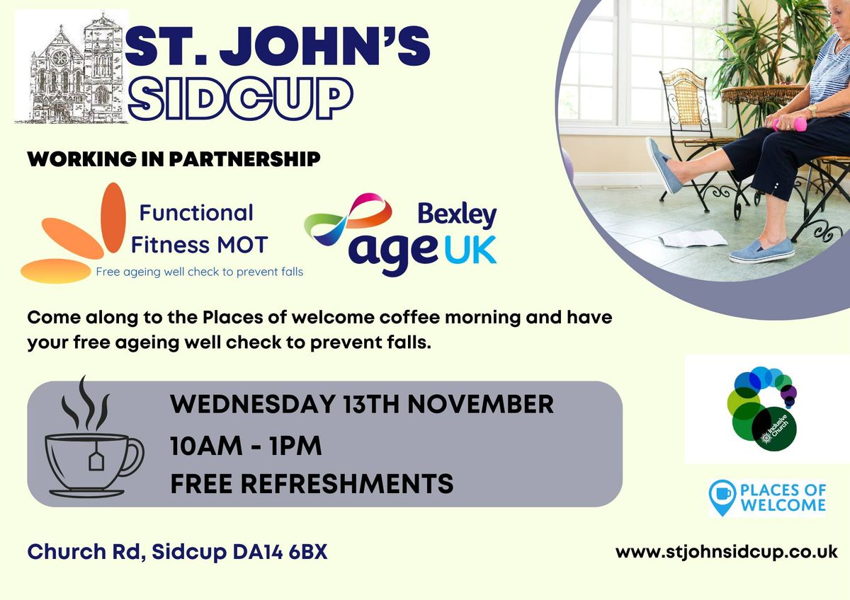 St Johns Sidcup Place of Welcome with AGE UK - FREE AGE WELL CHECK  K. 