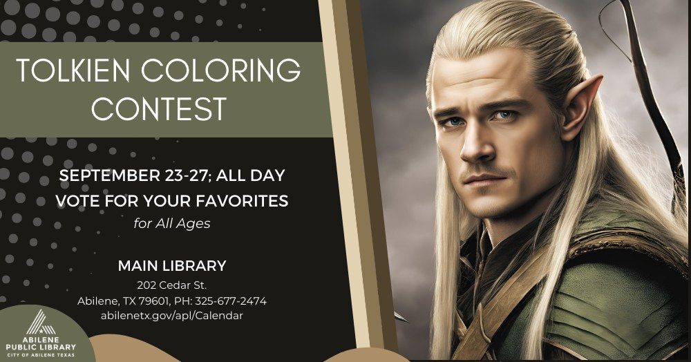 Tolkien Coloring Contest Voting (Main Library)