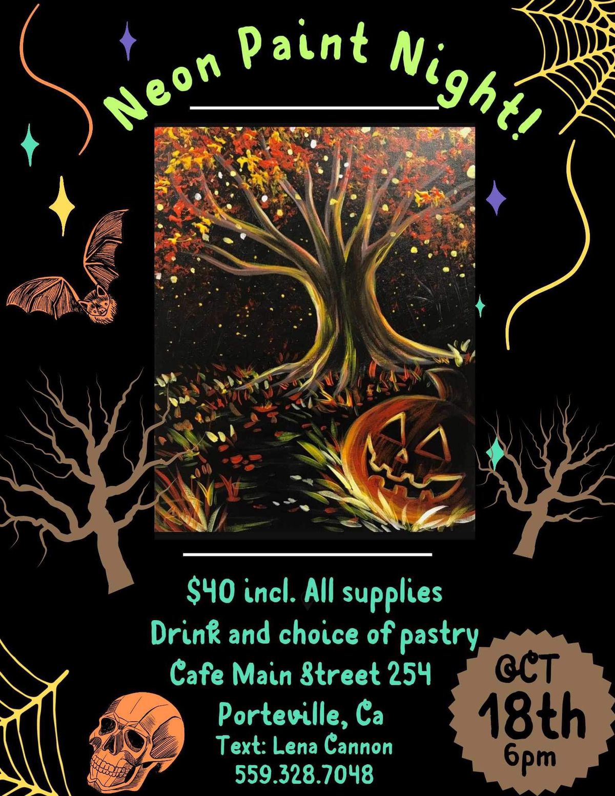 HALLOWEEN NEON PAINT EVENT