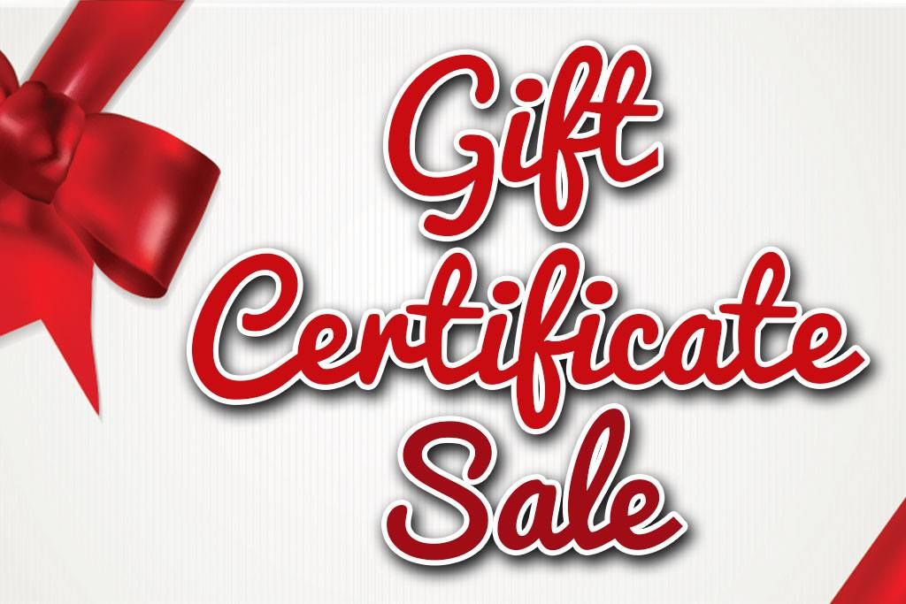 Annual Gift Certificate Sale