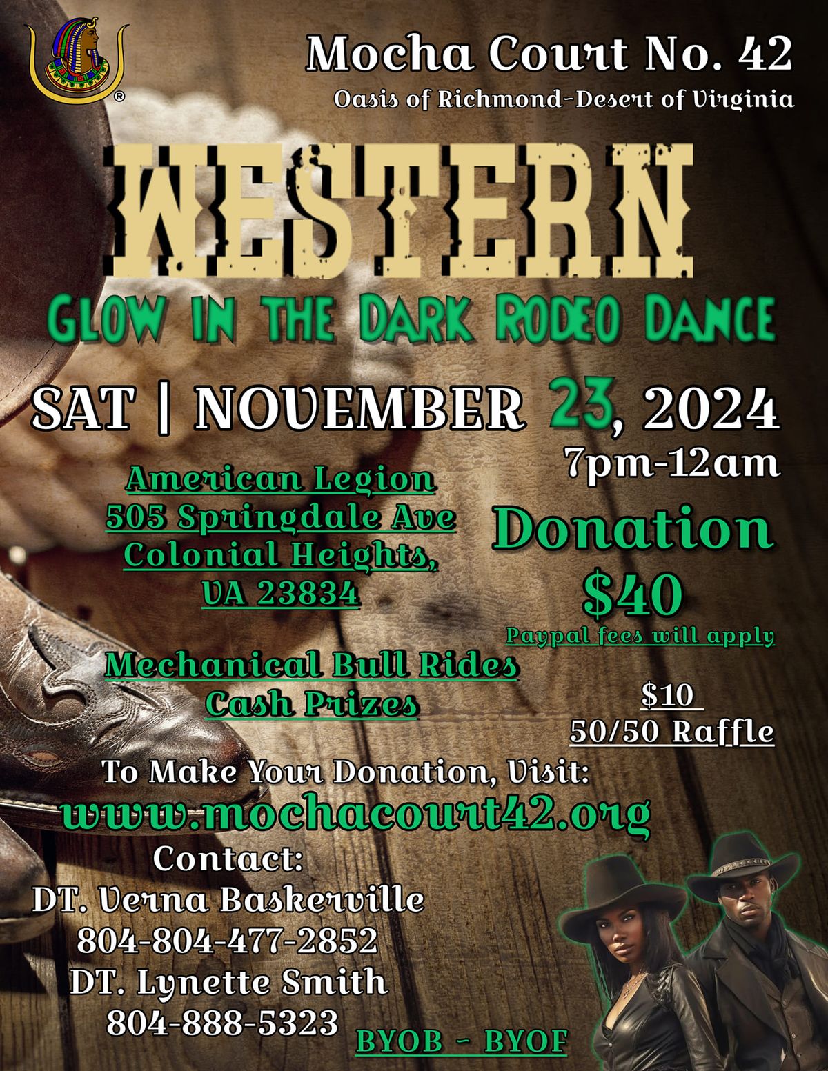 Western "Glow in the Dark" Rodeo