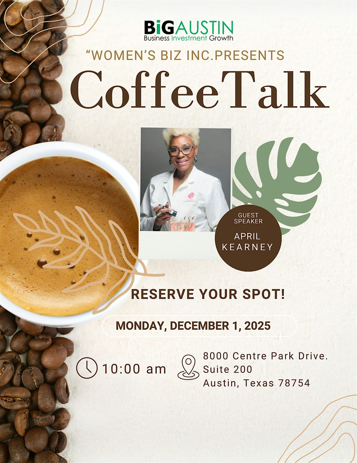 BiGAUSTIN presents: "Coffee Talk" with April Kearney