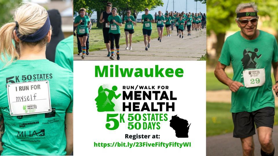 5k Run/Walk For Mental Health Milwaukee, Veteran's Park, Milwaukee
