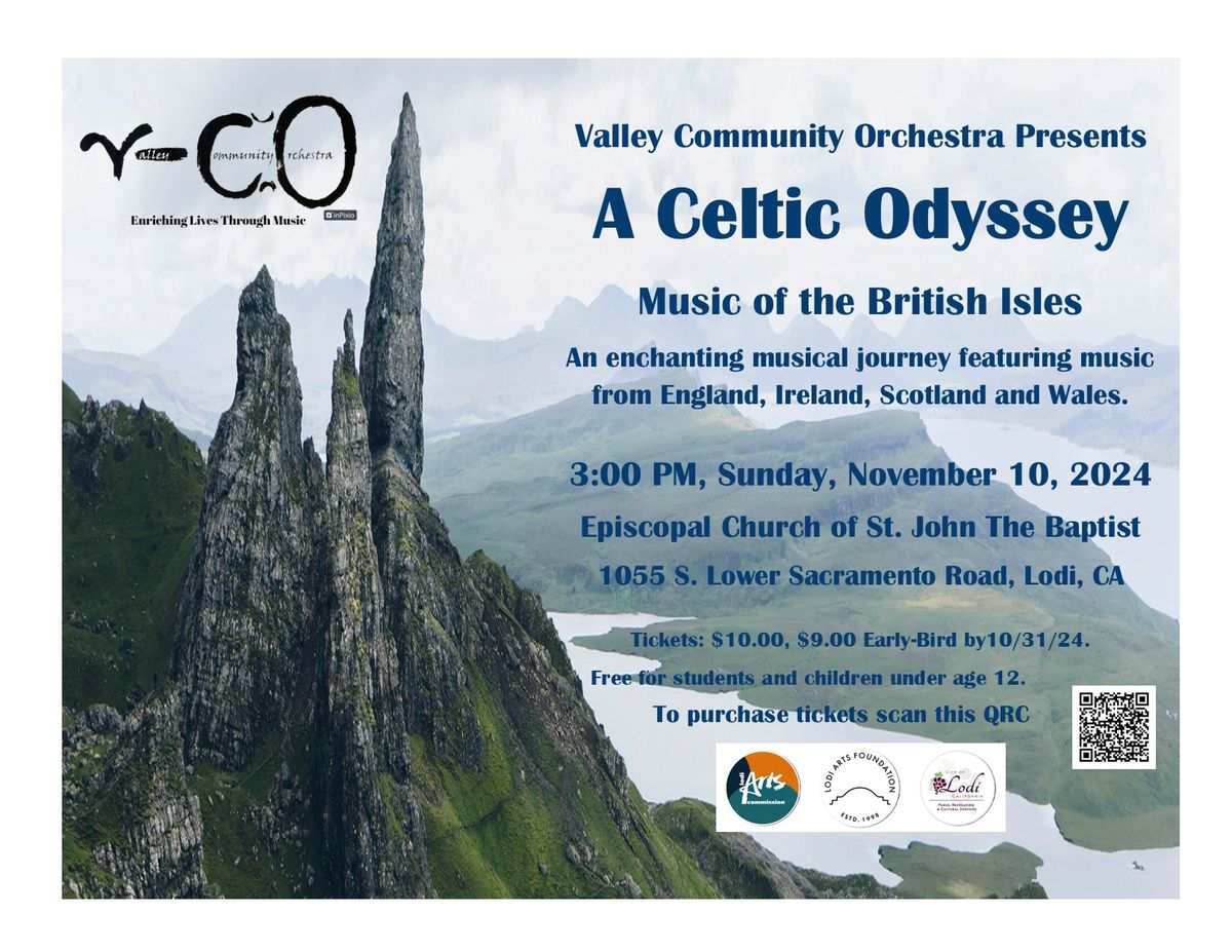 Valley Community Orchestra presents "A Celtic Odyssey - Music of the British Isles"