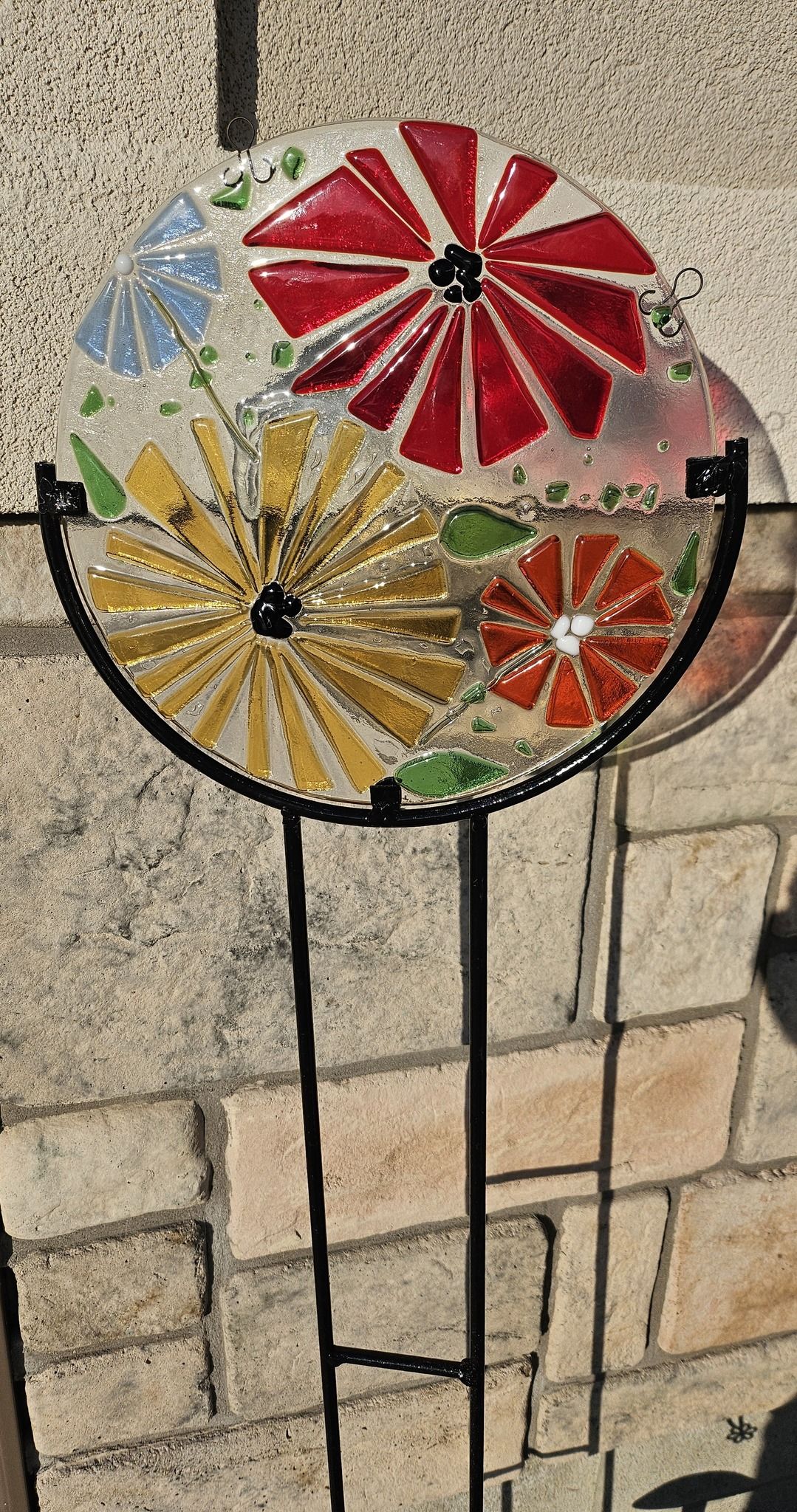 Fused Glass Garden Stake