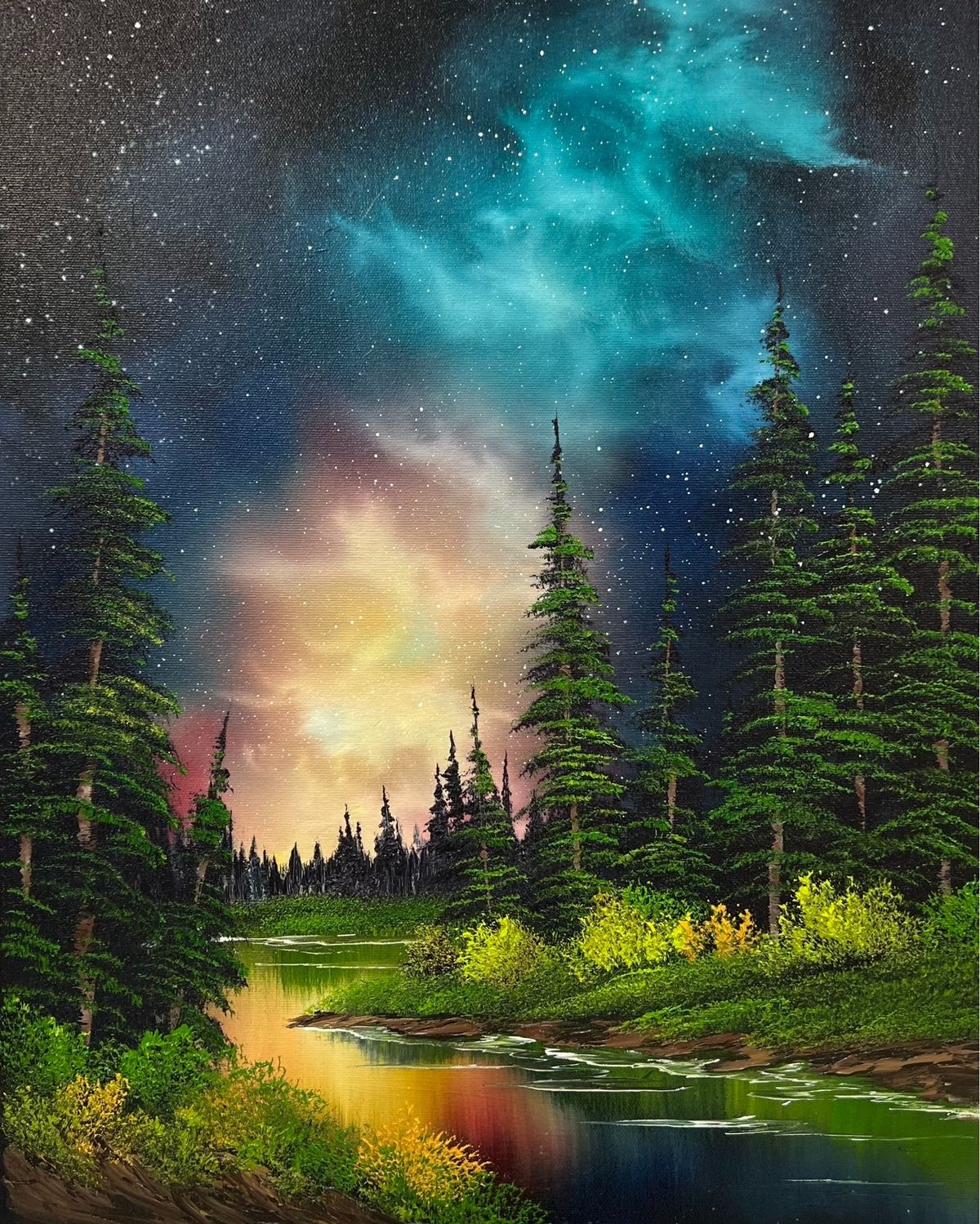 Galaxy Grandeur - Bob Ross - Westbury Arts Centre