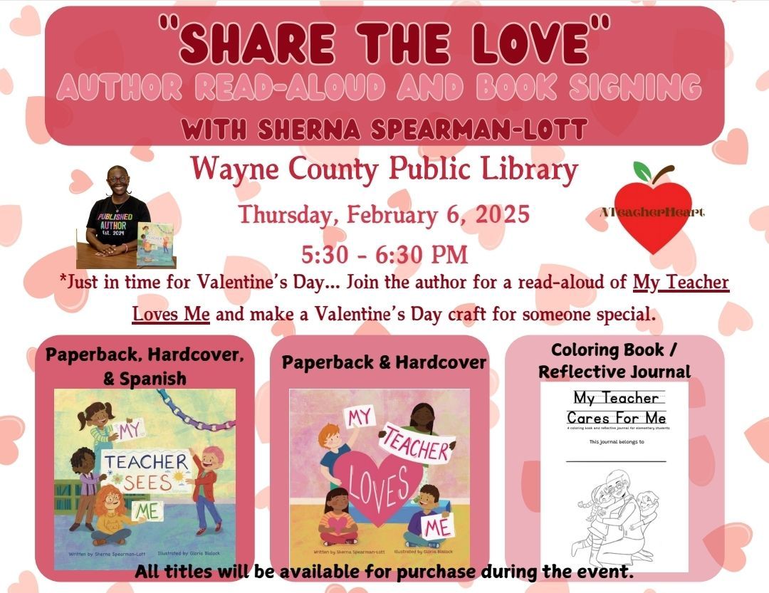 "SHARE THE LOVE" Read-aloud & Book signing @WC Library