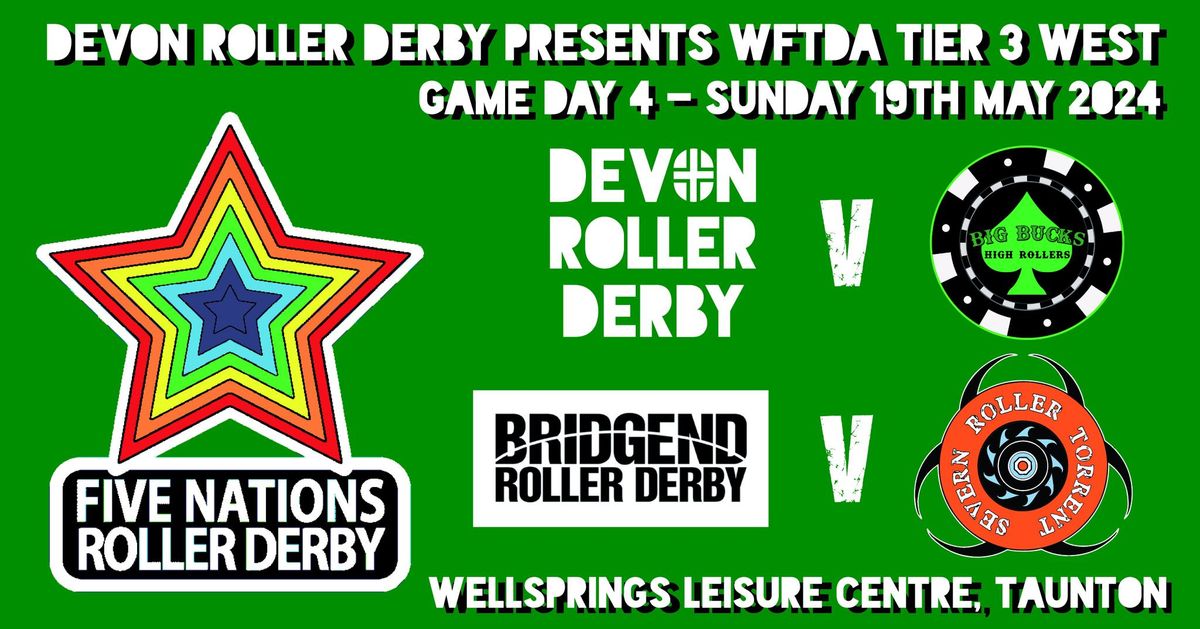 Devon Roller Derby presents Tier 3 West Game Day 4