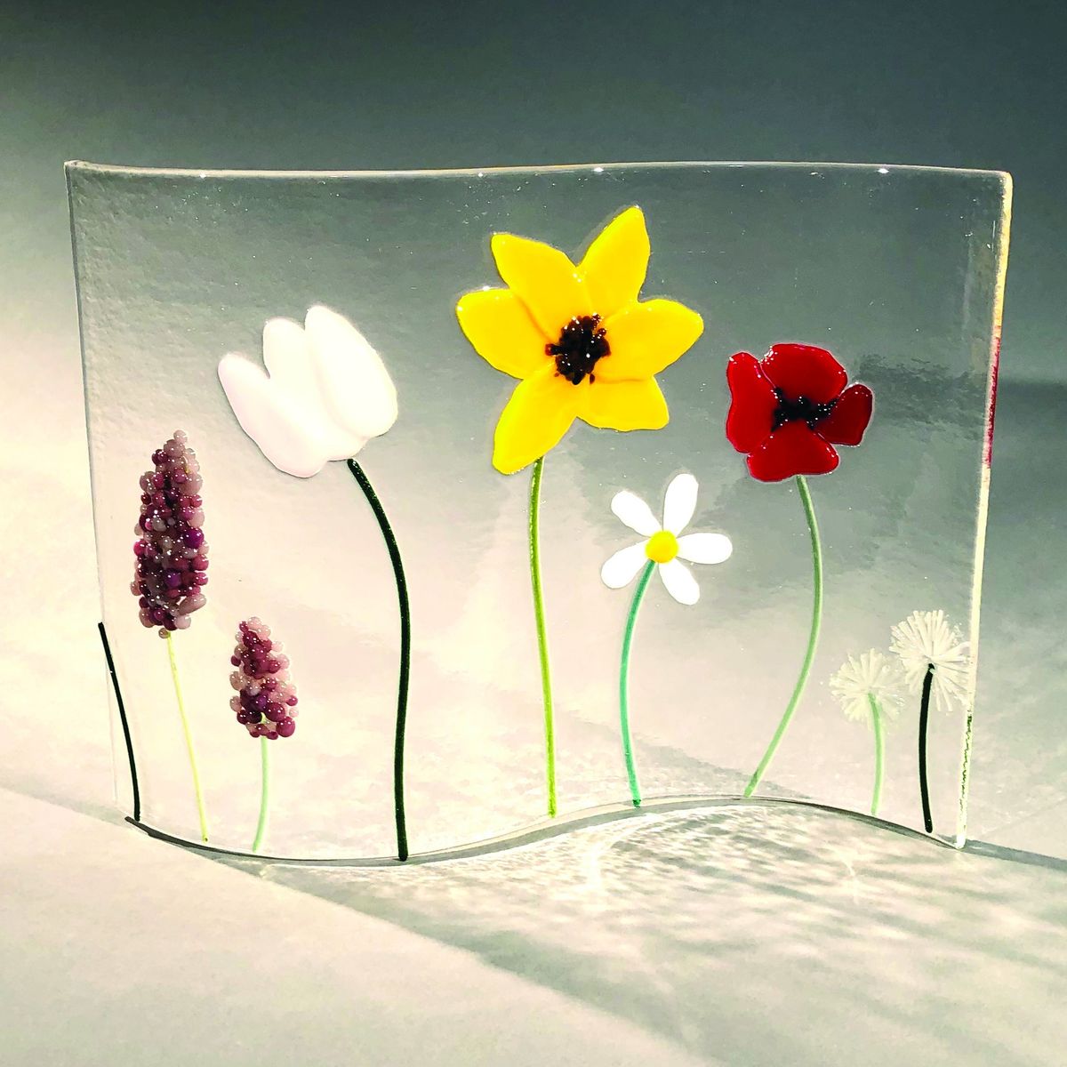 Glass Studio Class: Floral S-Curve