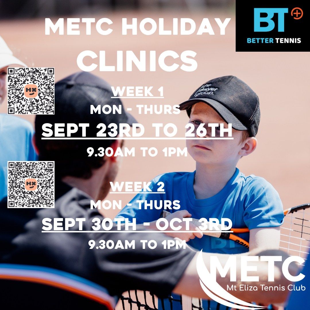 Mt Eliza School Holiday Tennis Clincs