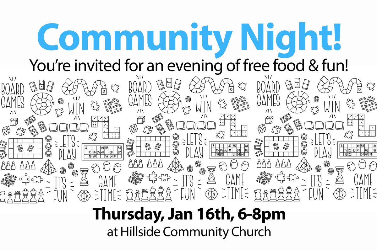 Community Meal and Game Night