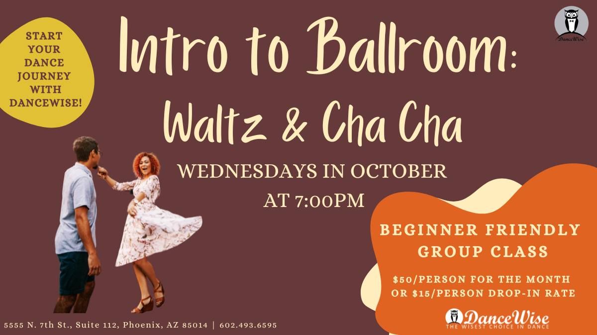 Weekly Wednesday Intro To Ballroom Beginner Group Class at 7pm in Uptown Phoenix!