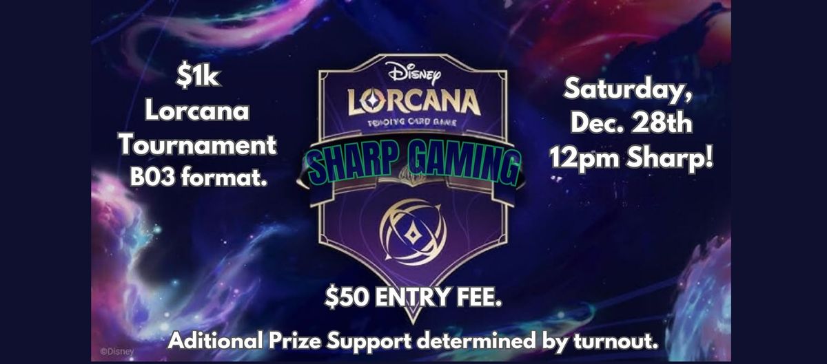 Lorcana $1k Tournament!