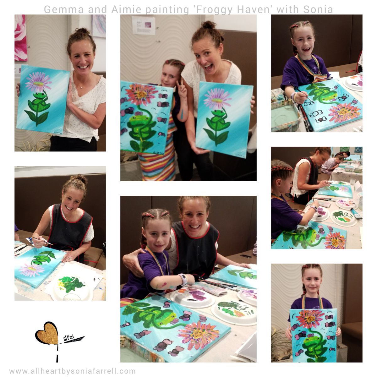 Lets Paint Froggy Haven Holiday Art class Mudgeeraba