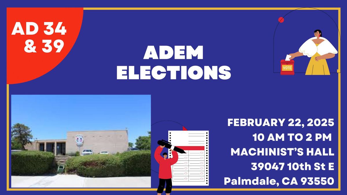 2025 Region 11 ADEM Elections - Palmdale Location