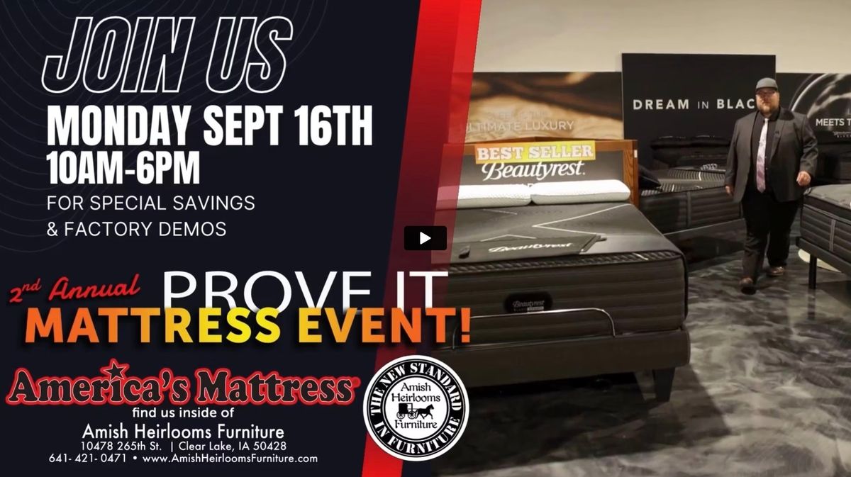 Prove It - Mattress Event