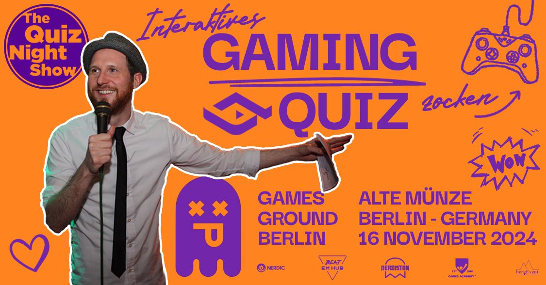 Quiz Night Show meets Games Ground \/\/ Gaming-Quiz