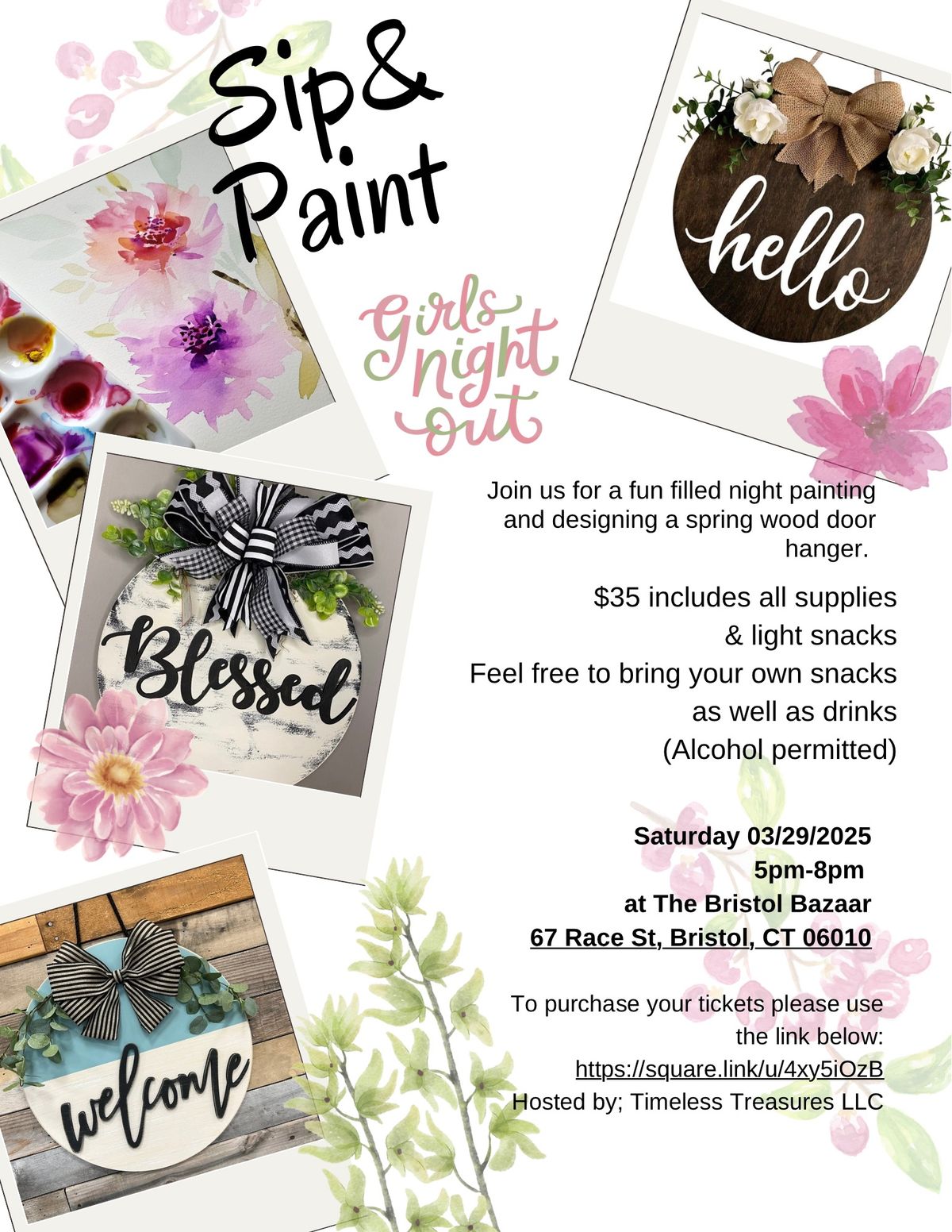 Sip & Paint Girls night