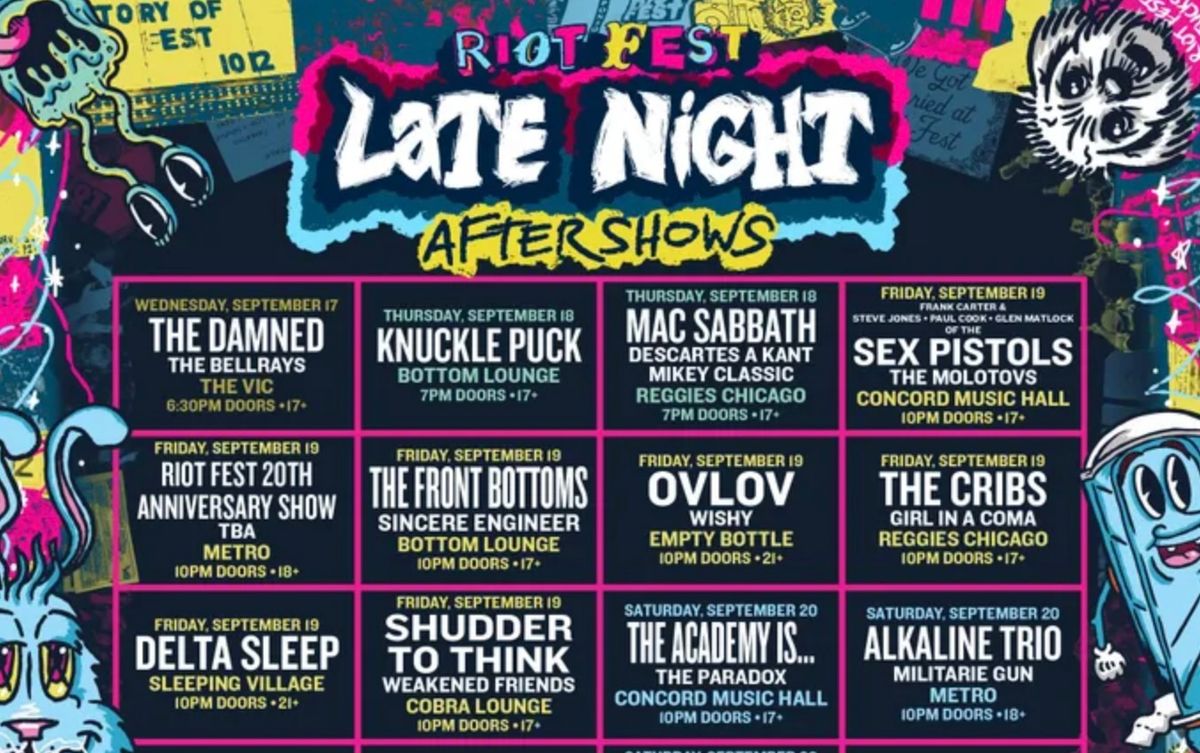 Parking Riot Fest Aftershows - Alkaline Trio (18+)
