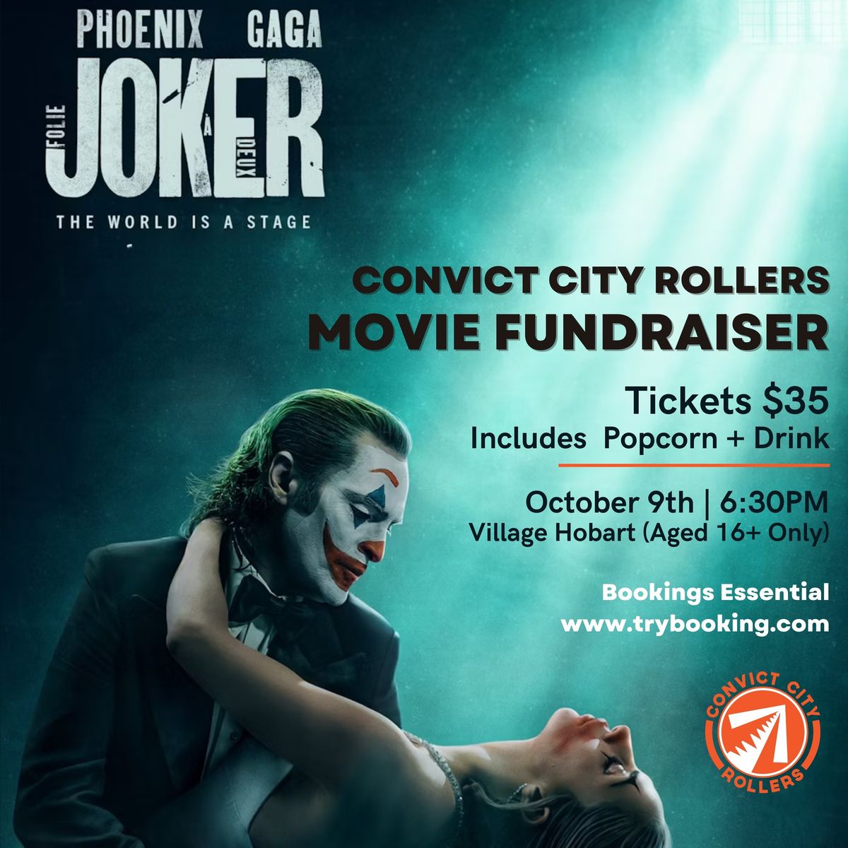 Joker : Folie A Deux | Convict City Rollers Movie Fundraiser