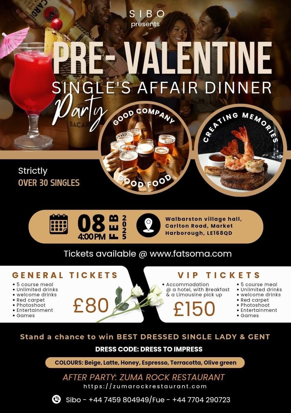 Pre- Valentines - Single\u2019s Affair Dinner