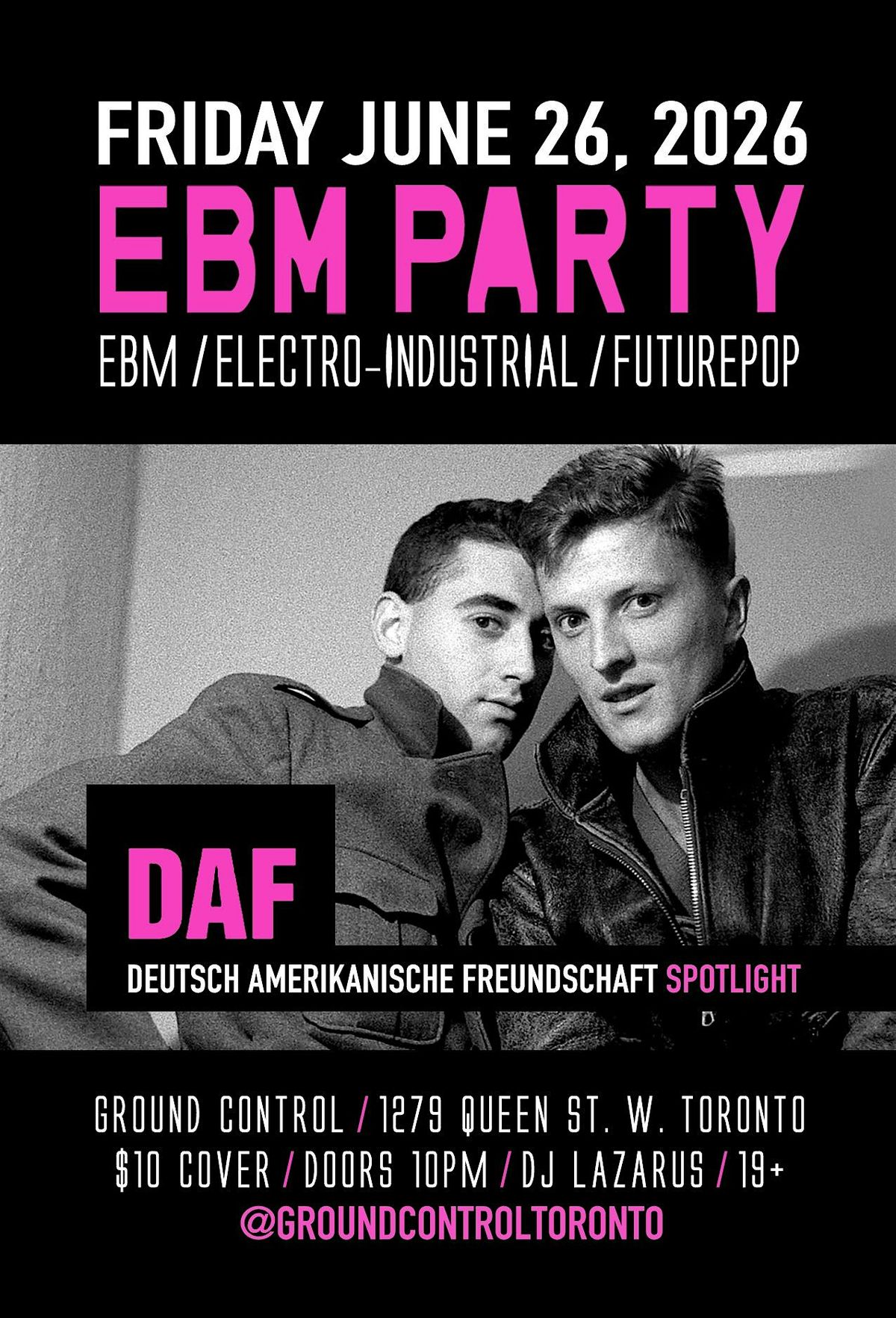 EBM PARTY w\/ DAF Spotlight - ebm, electro-industrial, futurepop