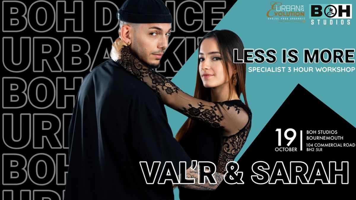 BOH 3-Hour Urban Kiz Masterclass with International Artists Val\u2019R & Sarah