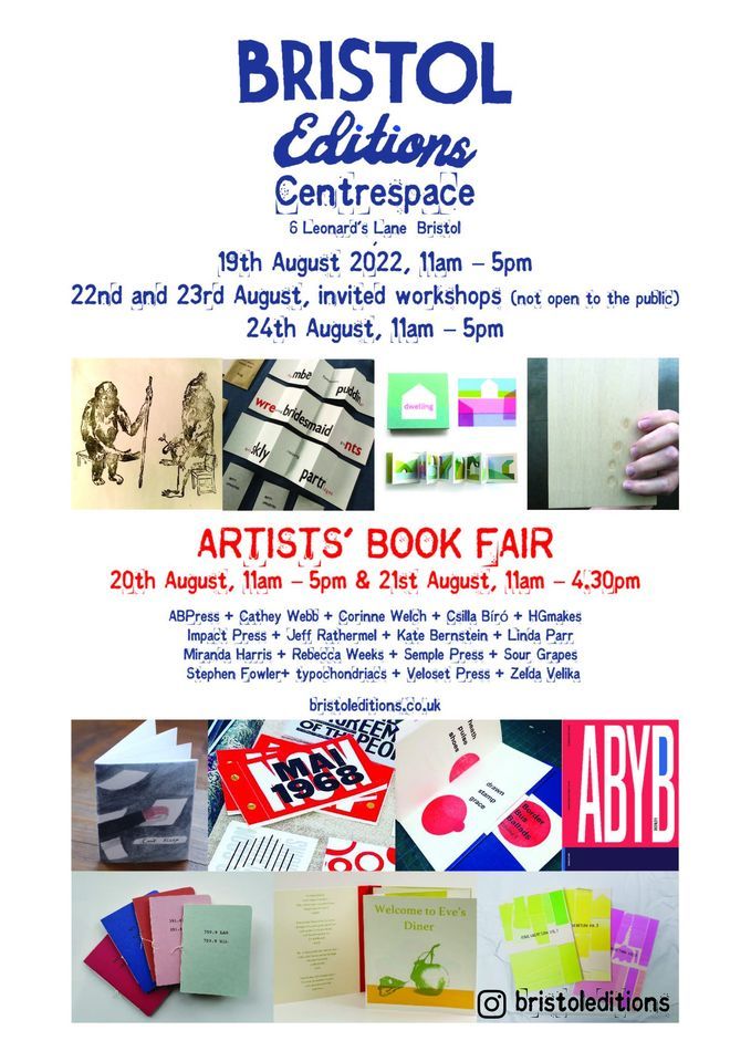 Bristol Editions Artists Book Fair, Centrespace Gallery, Bristol, 20