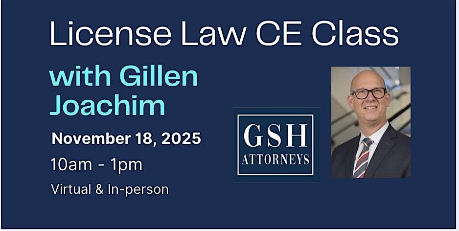 License Law CE Class