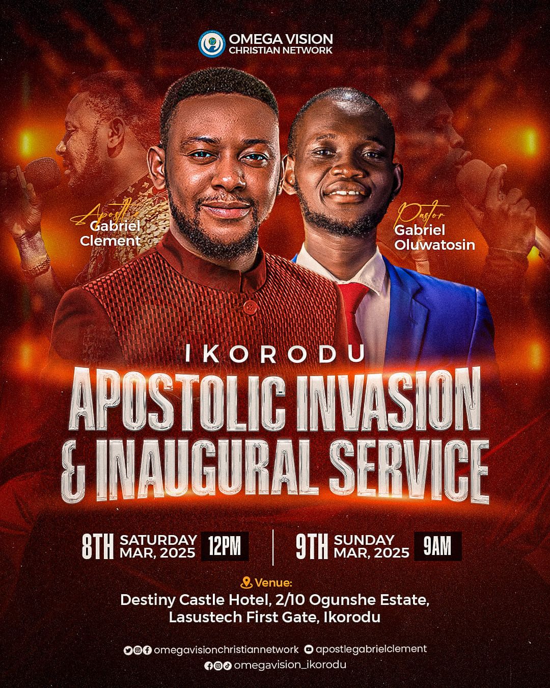 APOSTOLIC INVASION & INAGURAL SERVICE 