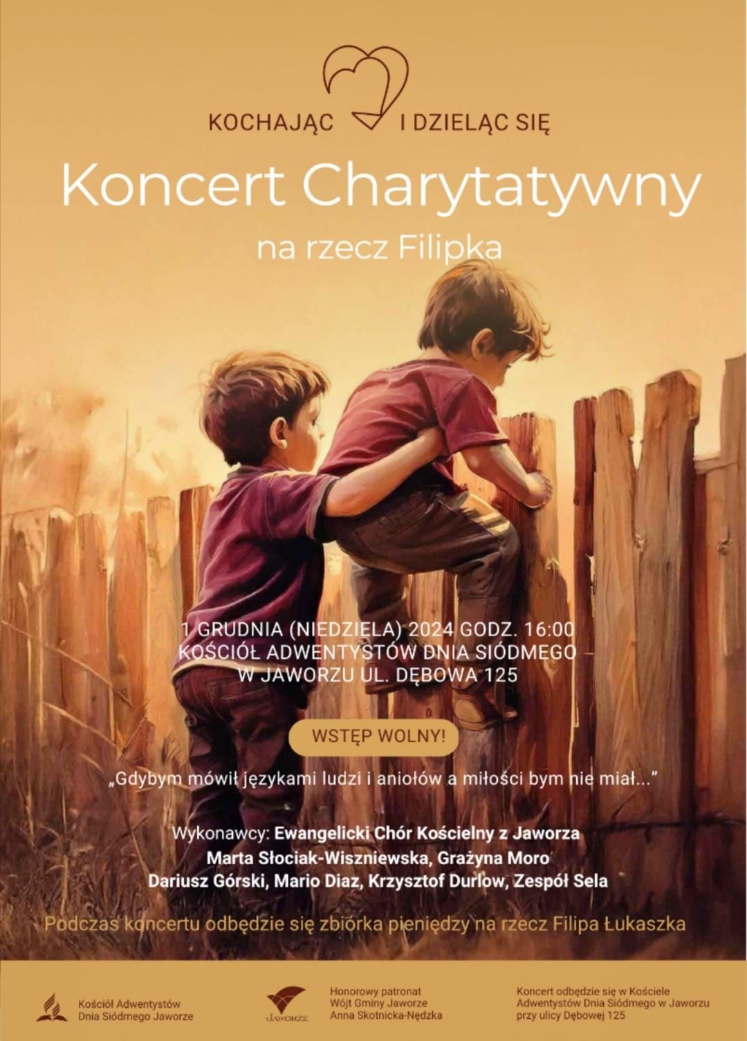 Charytatywny koncert dla Filipka z Jaworza