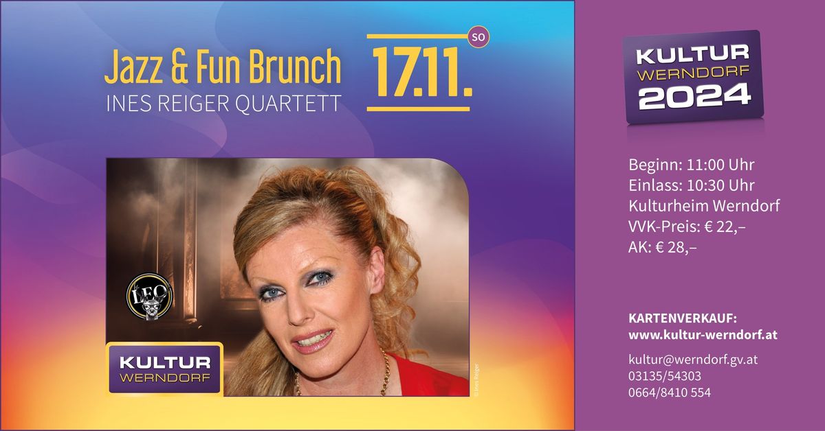 Jazz & Fun Brunch \/\/ Musik vom Ines Reiger Quartett & Brunch-Buffet vom Restaurant Leo