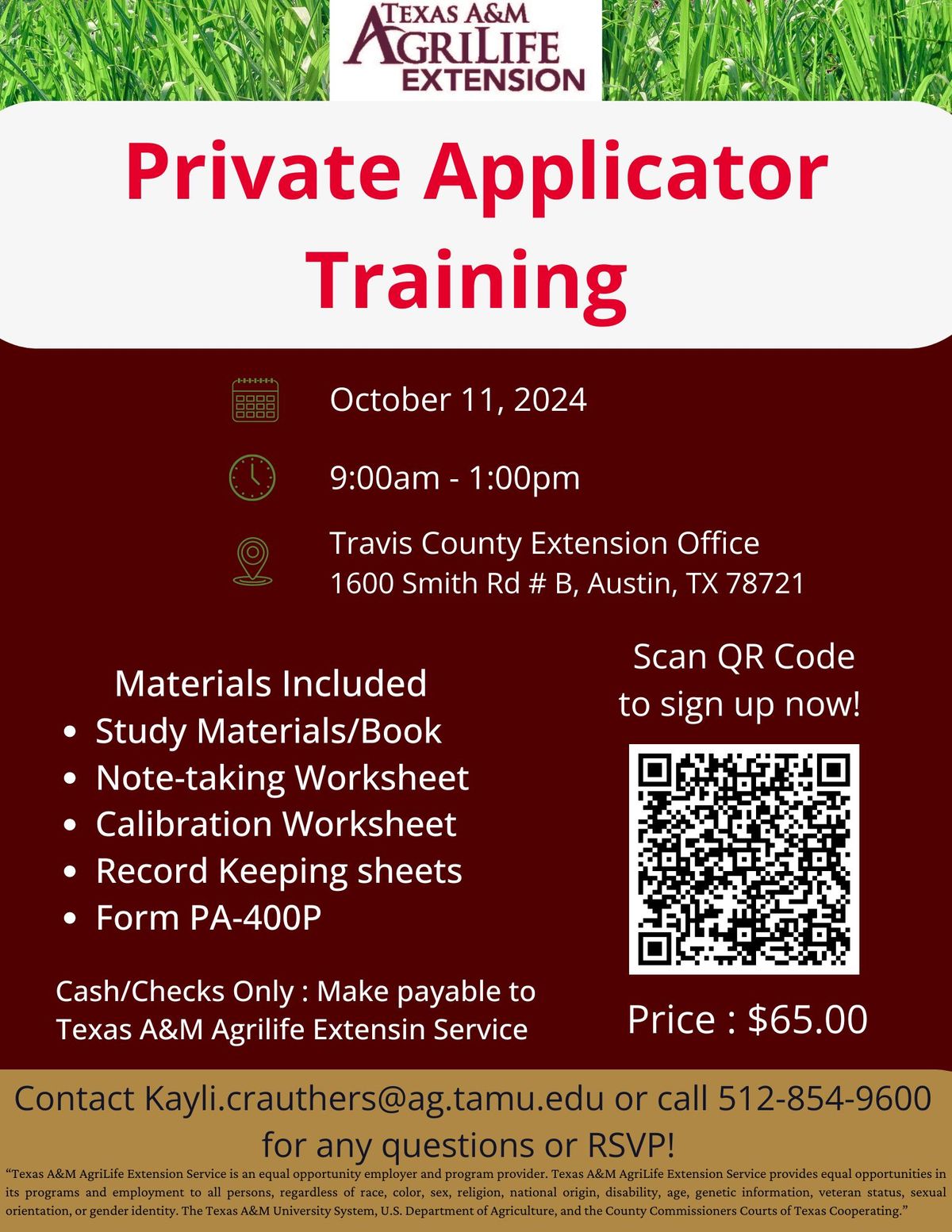 Private Applicator Training 