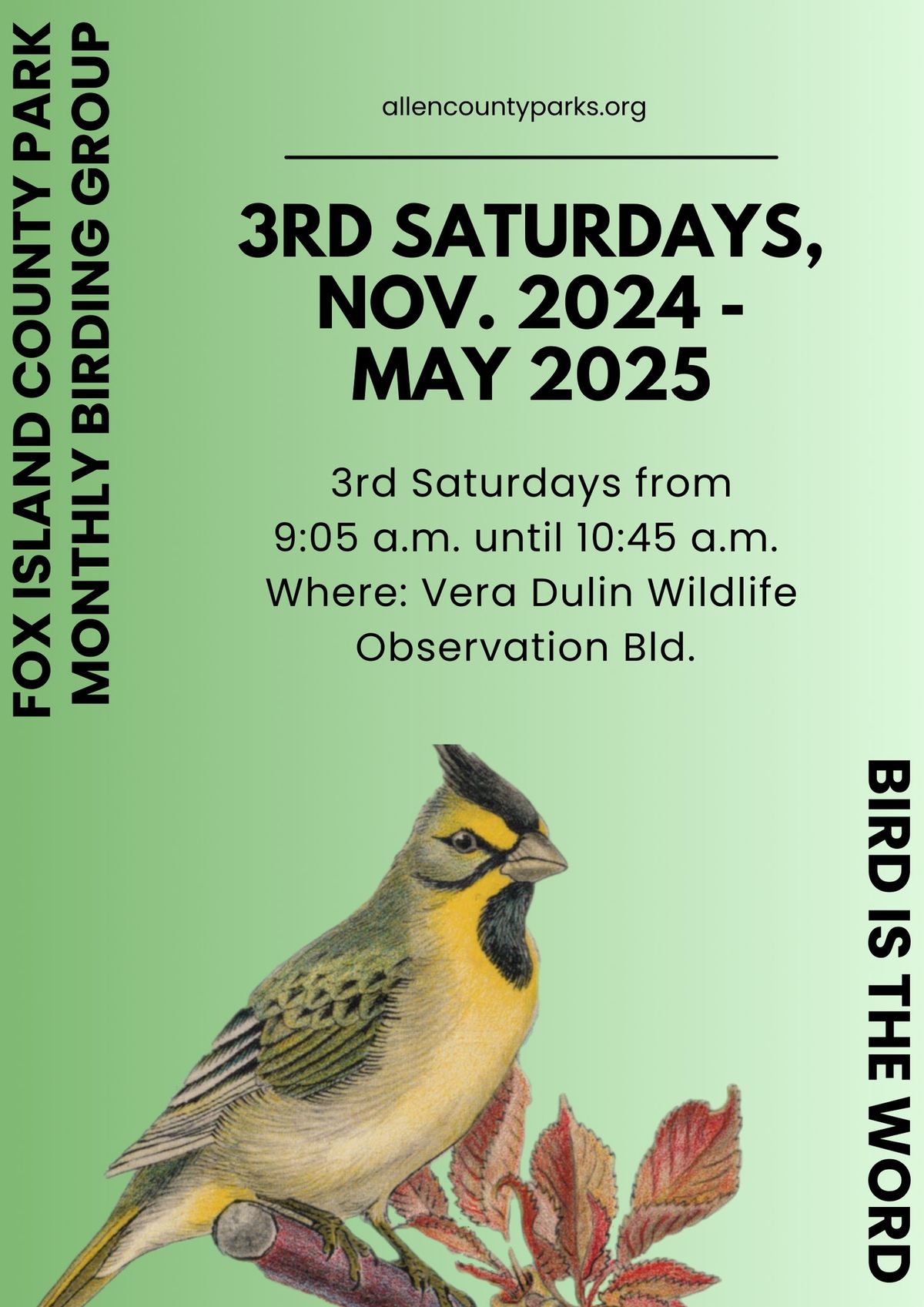 Monthly Birding Hike - 3rd Saturdays