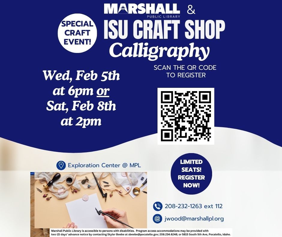 ISU Craft Shop - Calligraphy Session 2