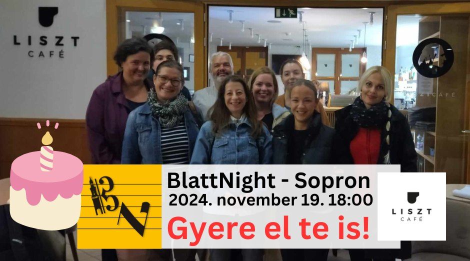 Sz\u00fclinapi BlattNight Sopron - NOVEMBER 19.