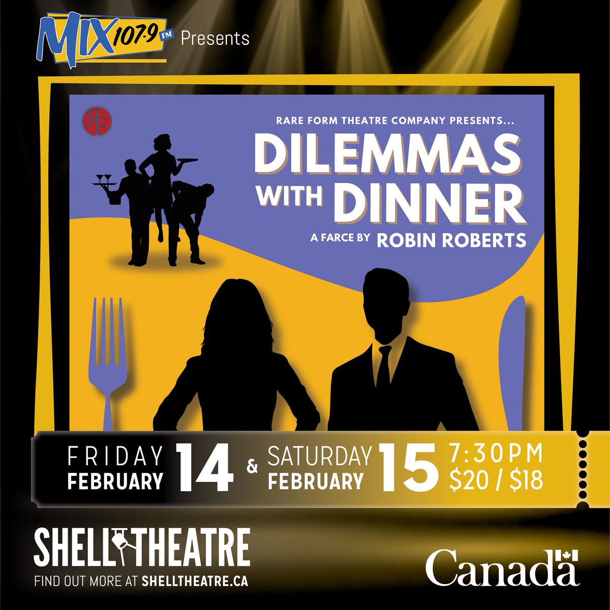 Rare Form Theatre "Dilemmas with Dinner"