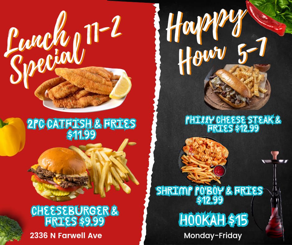 MONDAY -FRIDAY LUNCH & HAPPY HOUR SPECIALS ? 