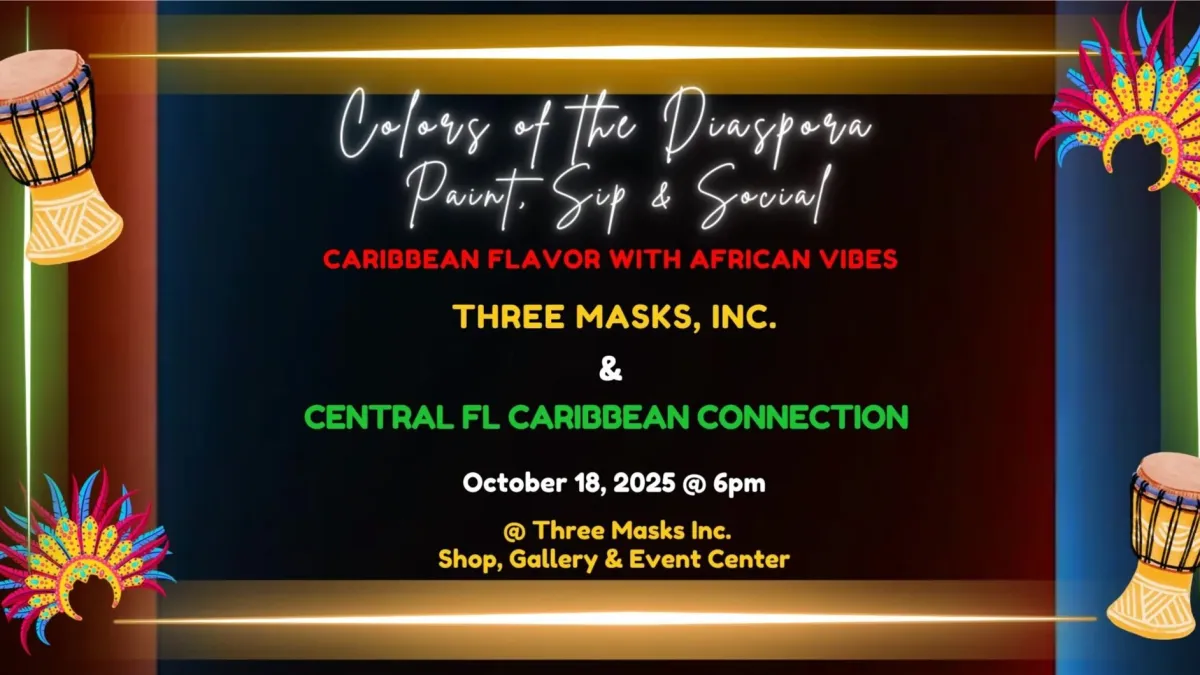 Caribbean & African Themed Paint, Sip & Connect: Colors of the Diaspora!
