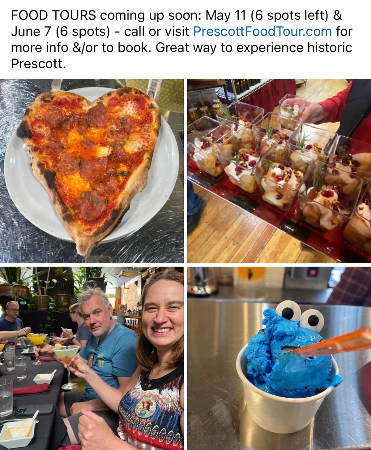 Afternoon Food Tour of historic downtown Prescott