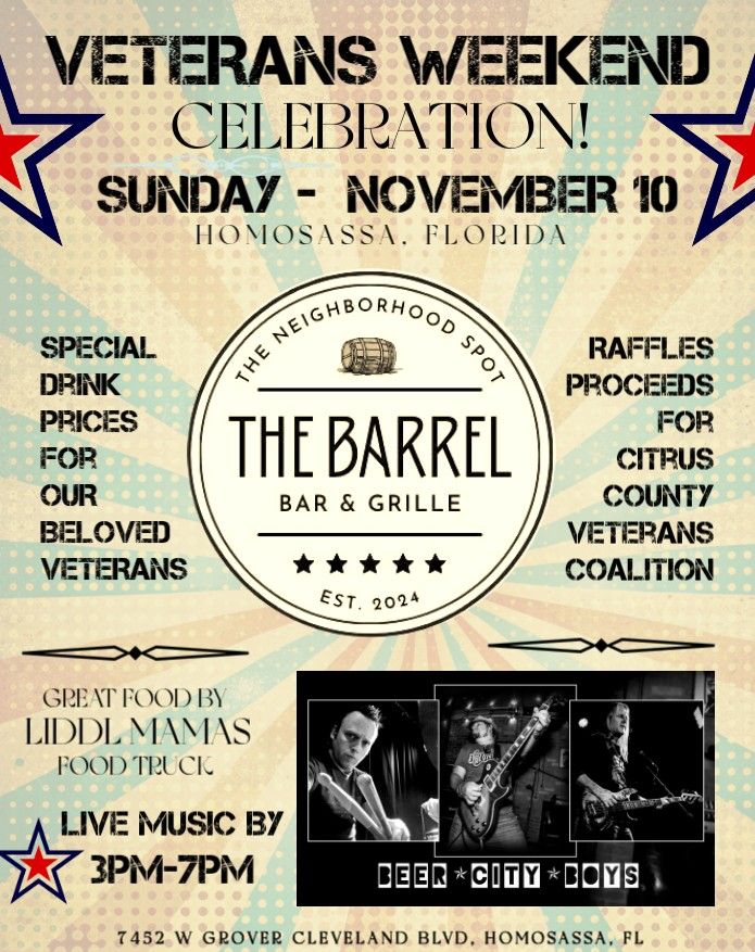 BEER CITY BOYS debut @ The Barrel Bar & Grille Nov 10