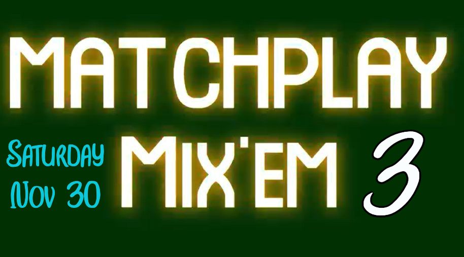 Matchplay Mix'Em 3 @ The Pinball Co-op