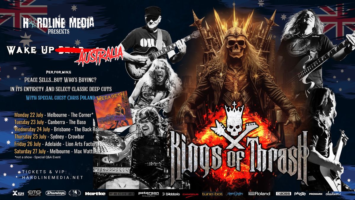 KINGS OF THRASH - Melbourne - The Corner - SPECIAL Q&A EVENT