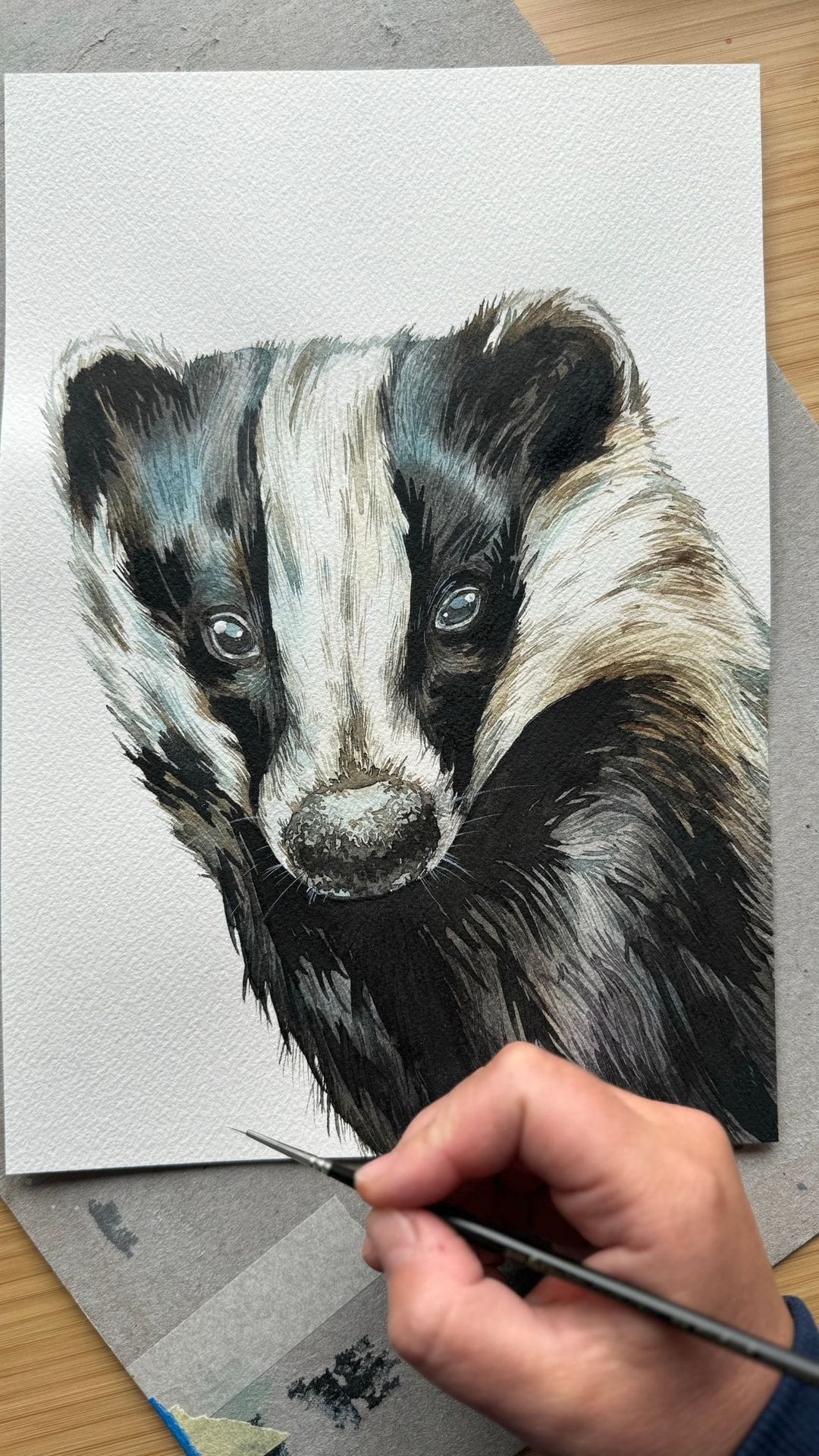 Badger Watercolour Workshop with Rita Gould