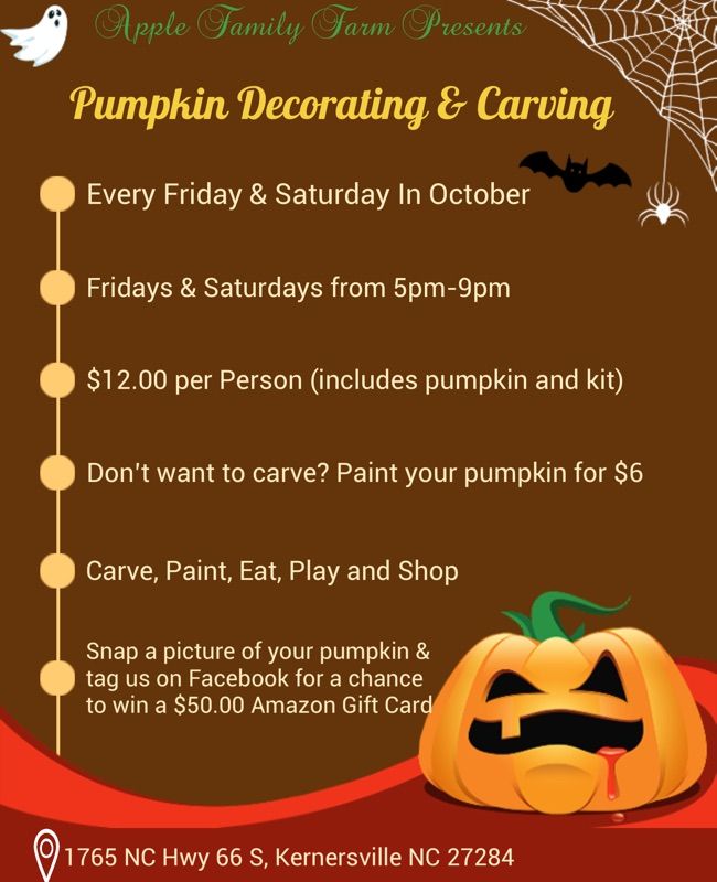 Pumpkin Decorating and Carving 