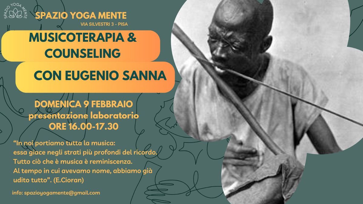 \ud83c\udfb6  LABORATORIO DI MUSICOTERAPIA E COUNSELING con Eugenio Sanna