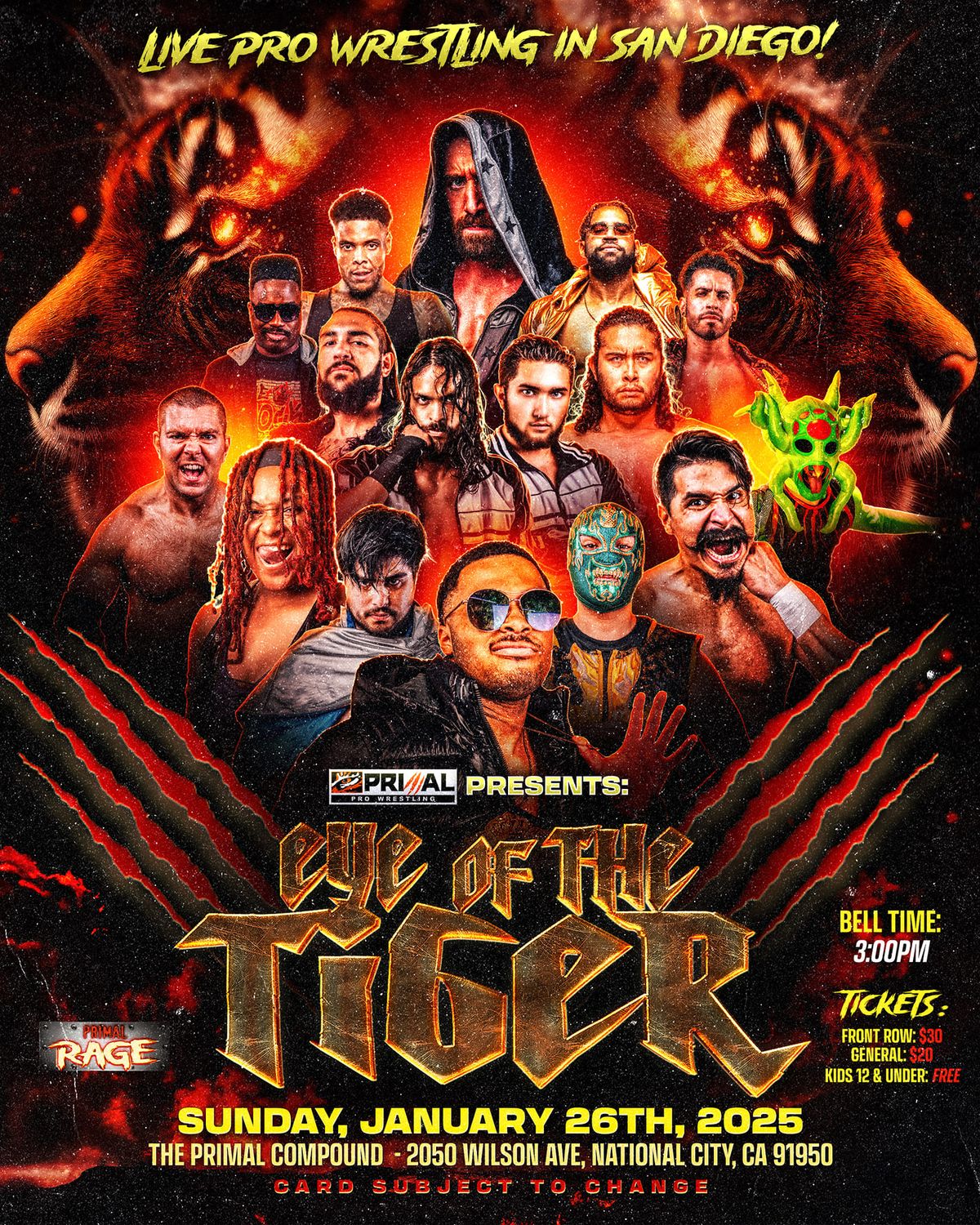 Primal Pro Wrestling presents Eye of the Tiger