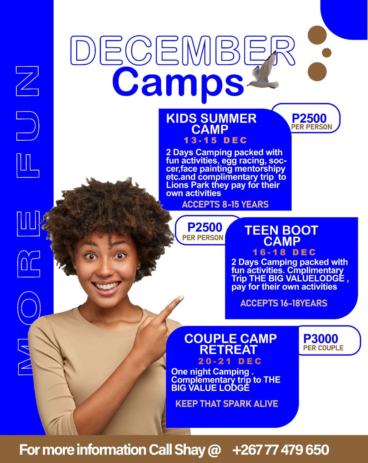 Boot Camp for Kids ,teens and Couples 