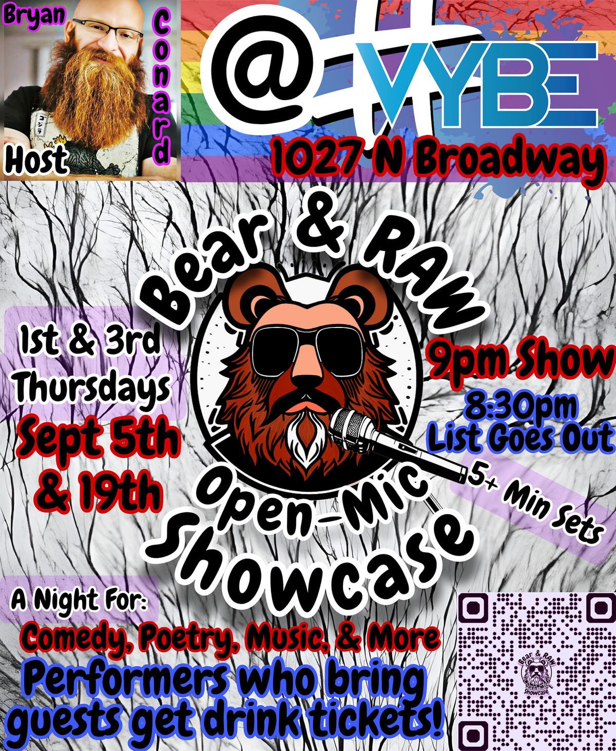 Bear & RAW Open-Mic Showcase 9.19.24